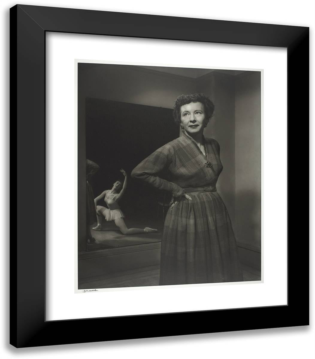 Agnes De Mille 20x23 Black Modern Wood Framed Art Print Poster by Karsh, Yousuf