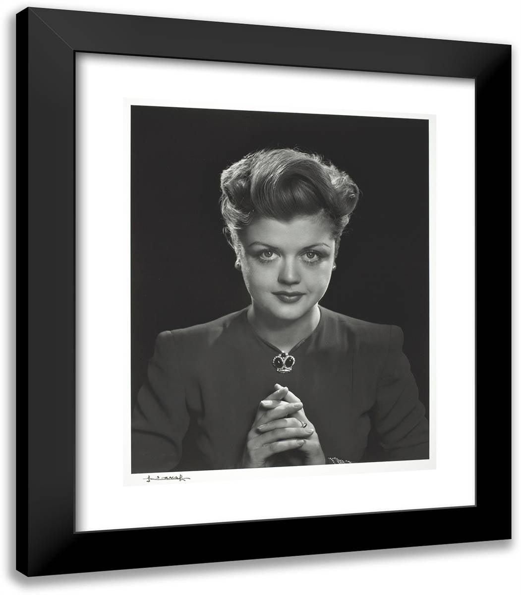 Angela Lansbury 20x23 Black Modern Wood Framed Art Print Poster by Karsh, Yousuf