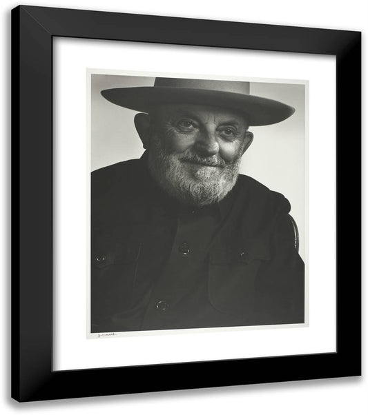 Adams, Ansel 20x23 Black Modern Wood Framed Art Print Poster by Karsh, Yousuf