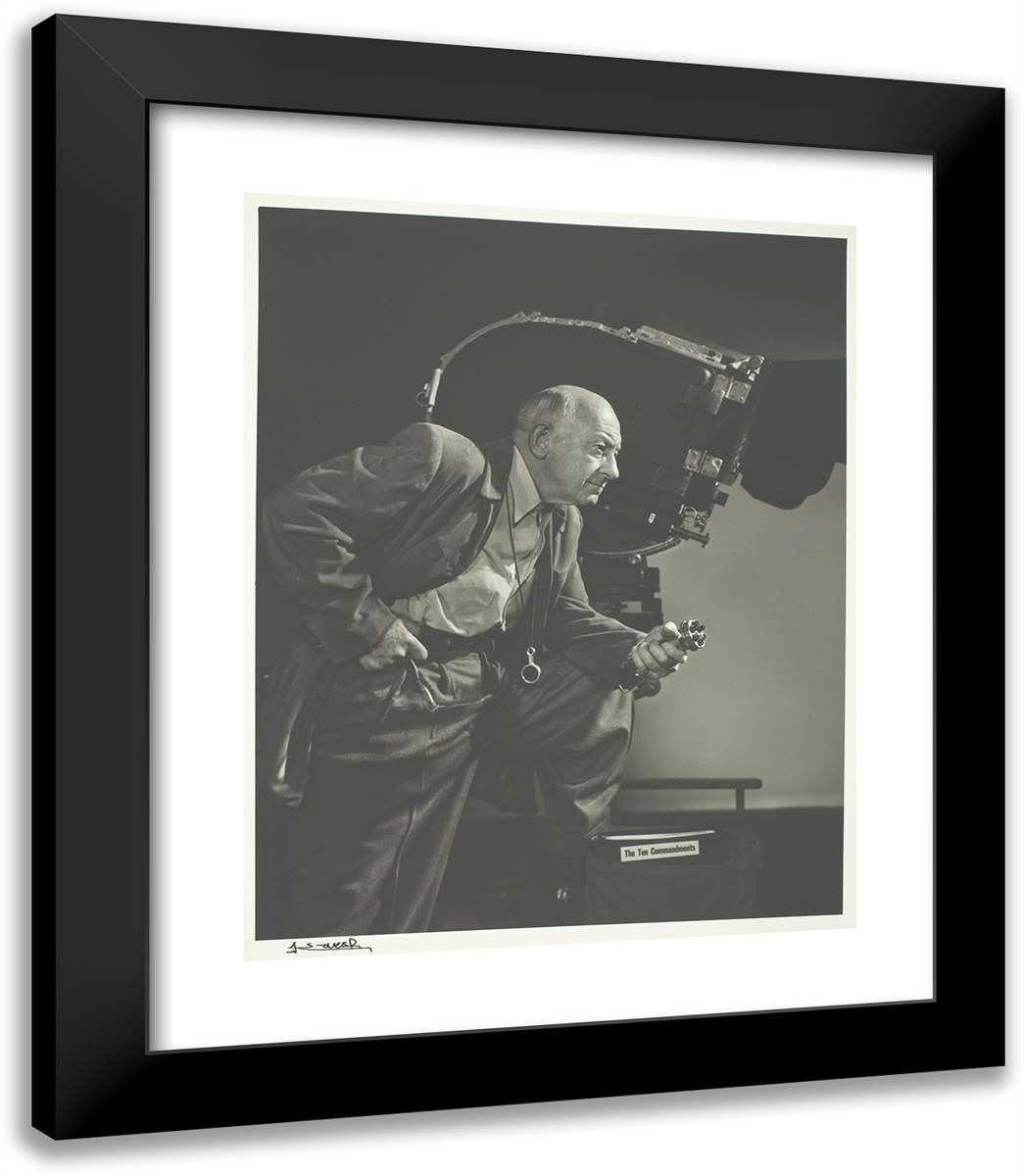 Cecil B. Demille 20x23 Black Modern Wood Framed Art Print Poster by Karsh, Yousuf