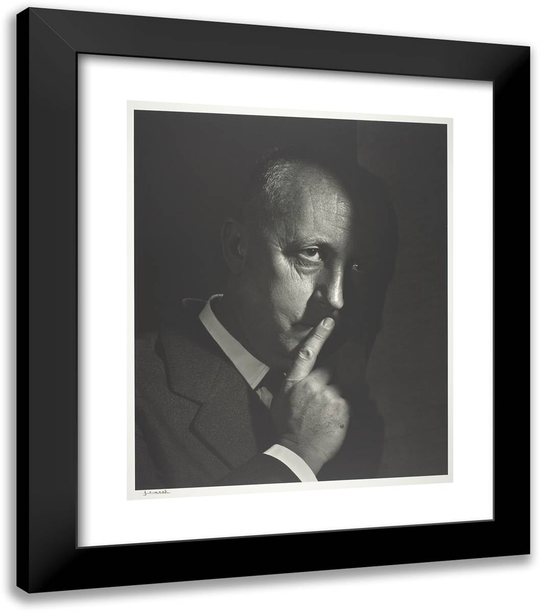 Christian Dior 20x23 Black Modern Wood Framed Art Print Poster by Karsh, Yousuf