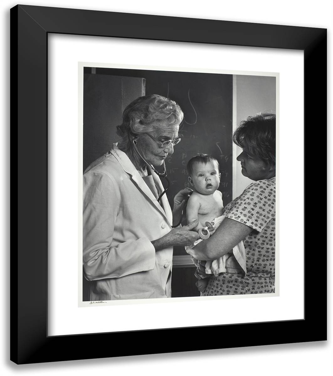 Dr. Helen Taussig 20x23 Black Modern Wood Framed Art Print Poster by Karsh, Yousuf