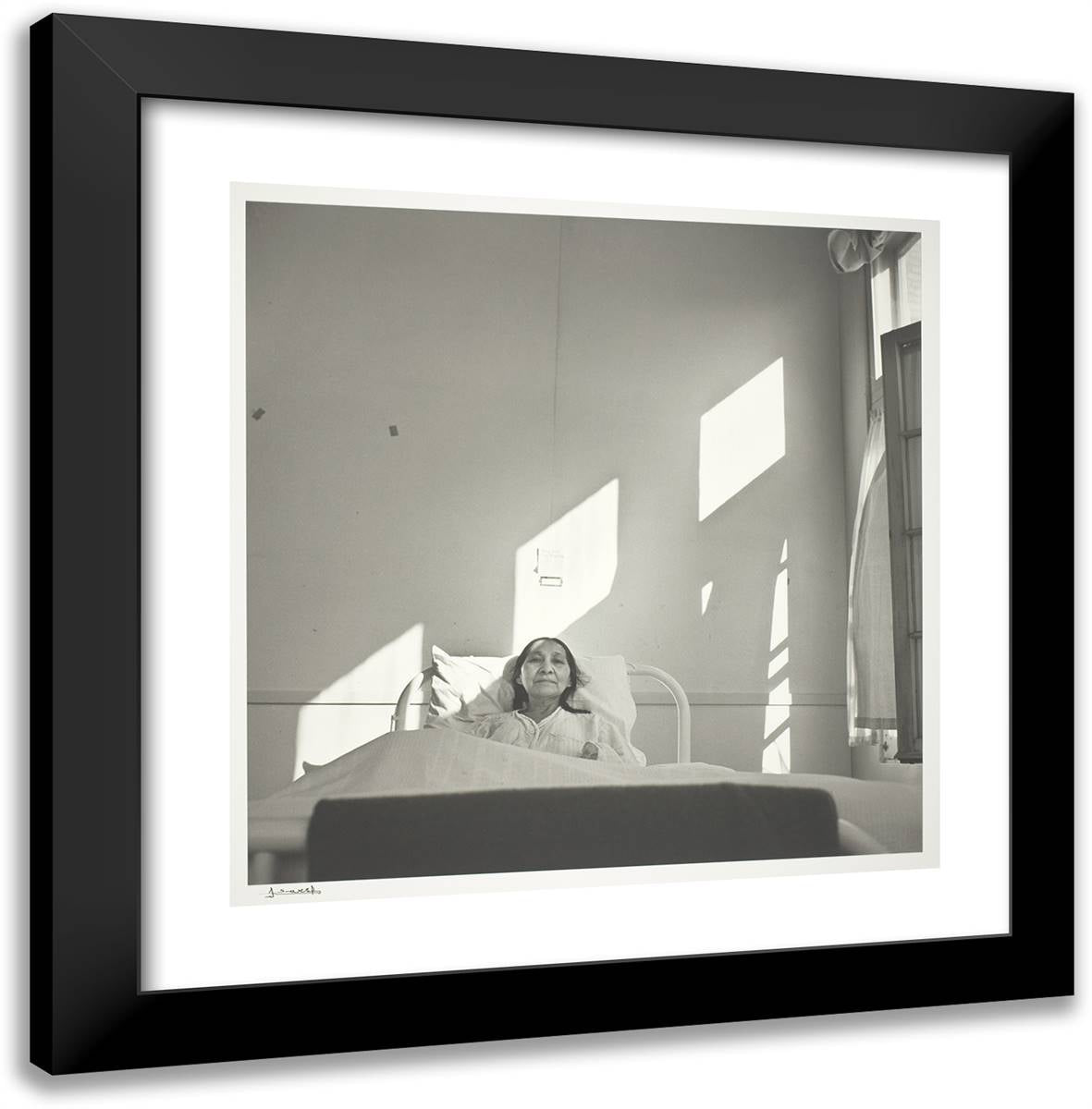 Eskimo Woman 20x20 Black Modern Wood Framed Art Print Poster by Karsh, Yousuf