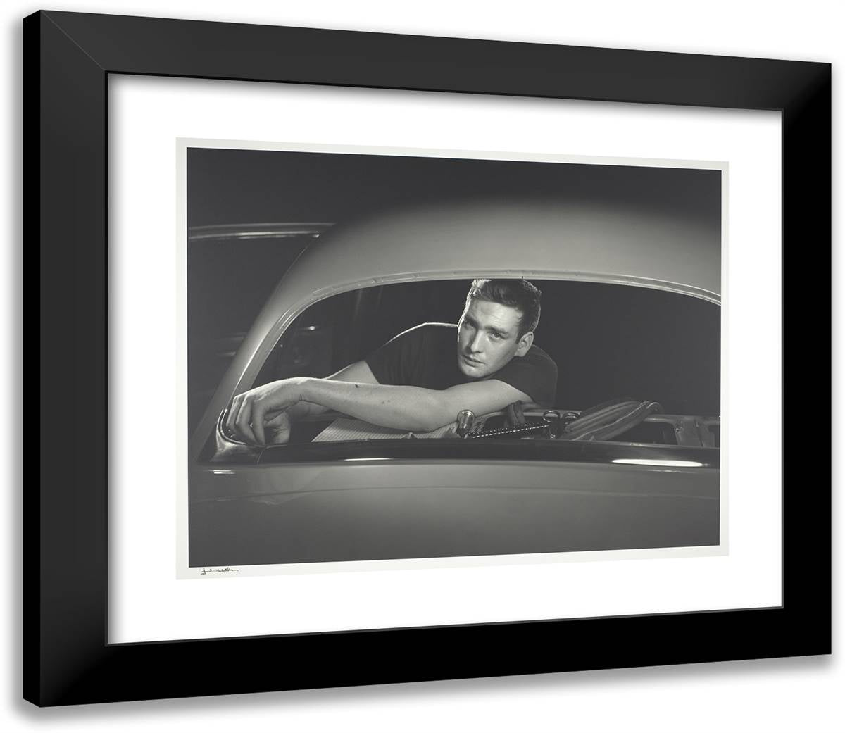 Ford of Canada (Gow Crapper) 23x20 Black Modern Wood Framed Art Print Poster by Karsh, Yousuf