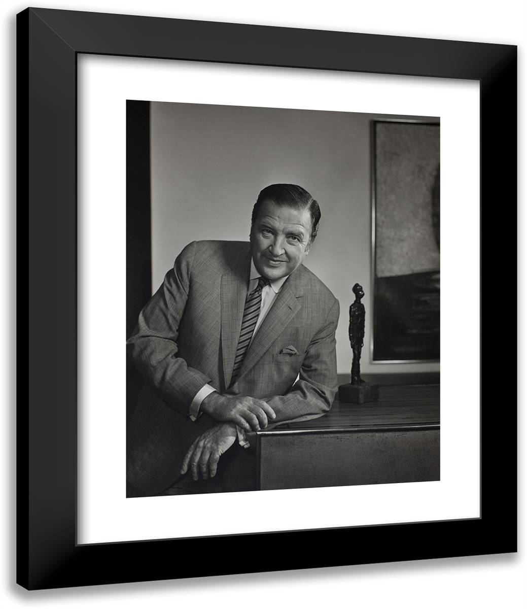 Henry Ford II 20x24 Black Modern Wood Framed Art Print Poster by Karsh, Yousuf