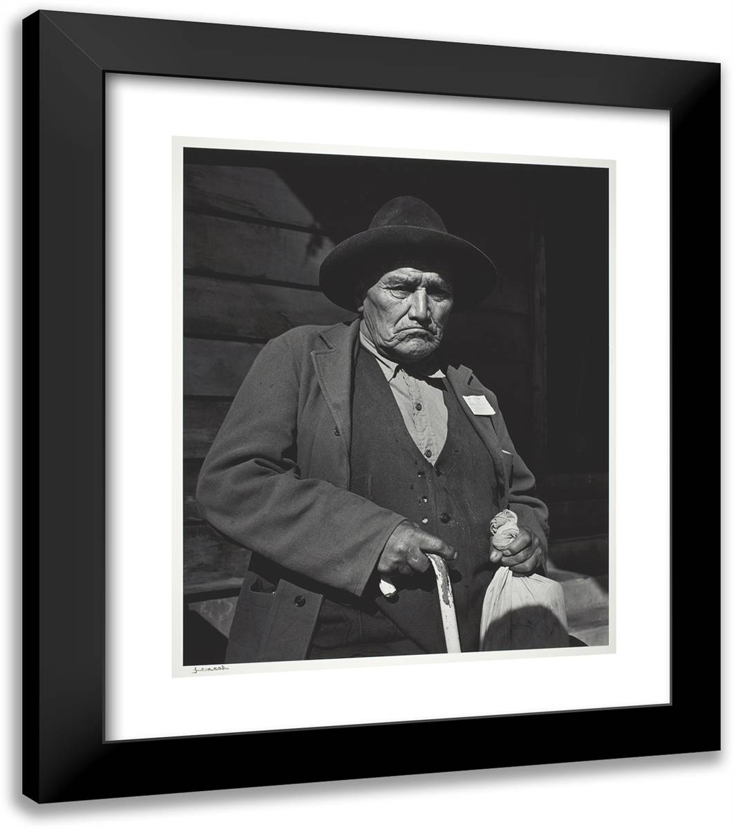 Indian Man (Daniel Makosis) 20x23 Black Modern Wood Framed Art Print Poster by Karsh, Yousuf