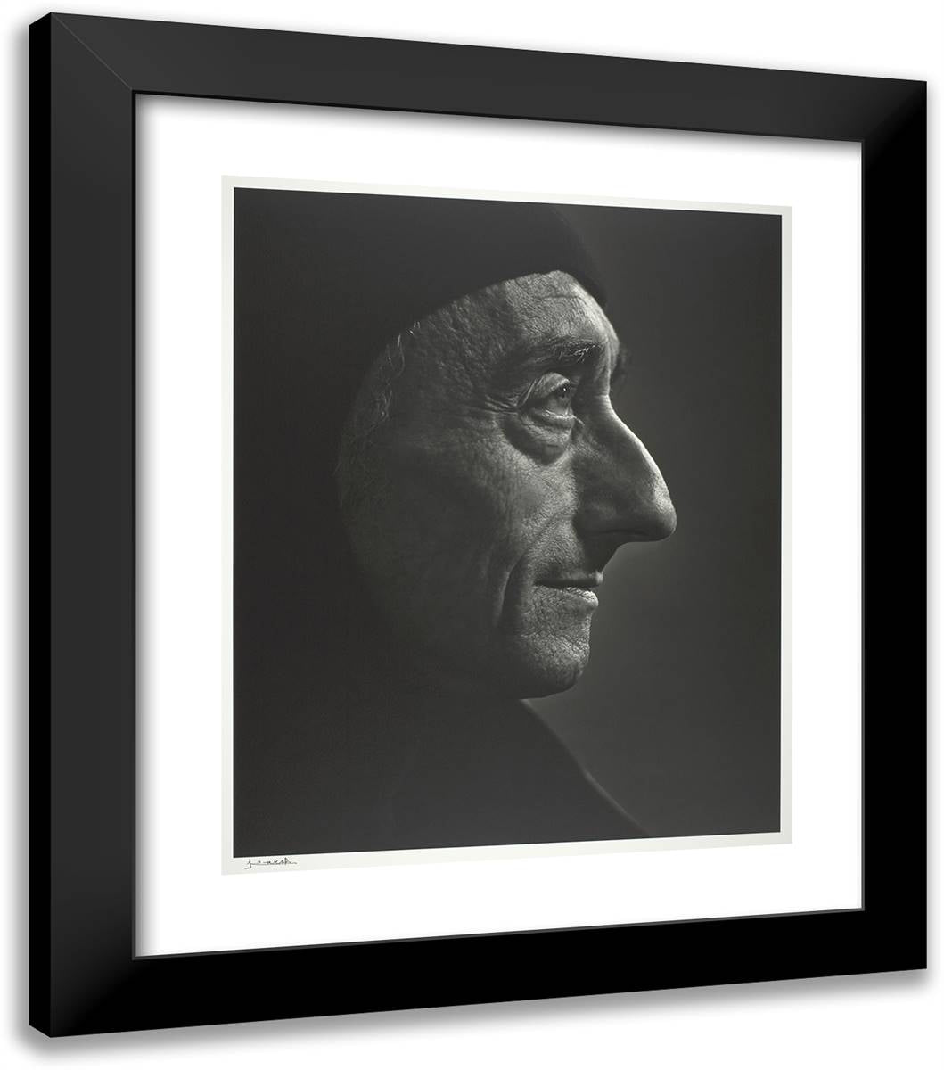Jacques Cousteau 20x23 Black Modern Wood Framed Art Print Poster by Karsh, Yousuf