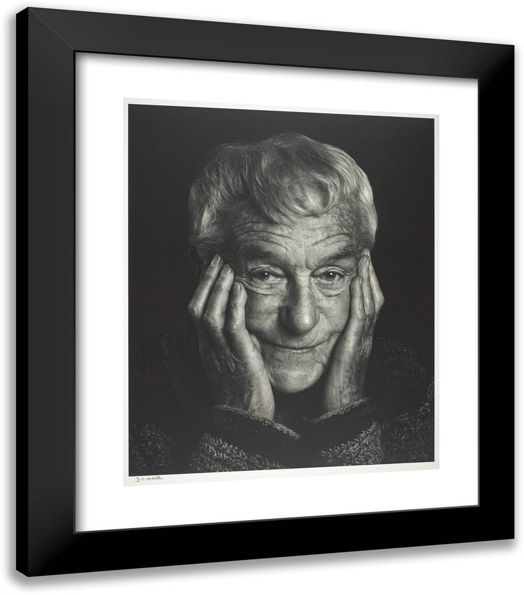 Jacques-Henri Lartigue 20x23 Black Modern Wood Framed Art Print Poster by Karsh, Yousuf