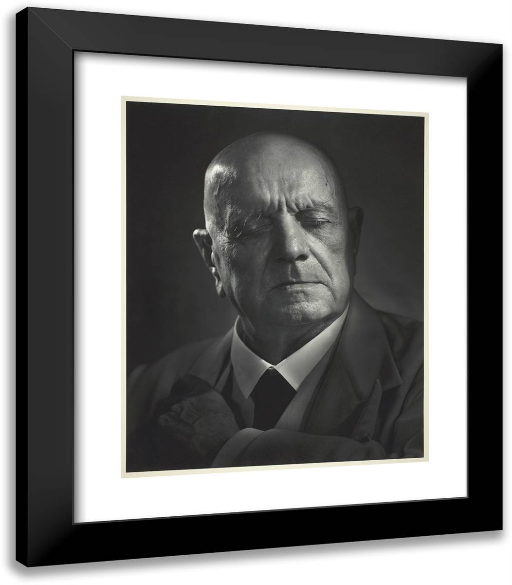 Jean Sibelius_1 20x23 Black Modern Wood Framed Art Print Poster by Karsh, Yousuf