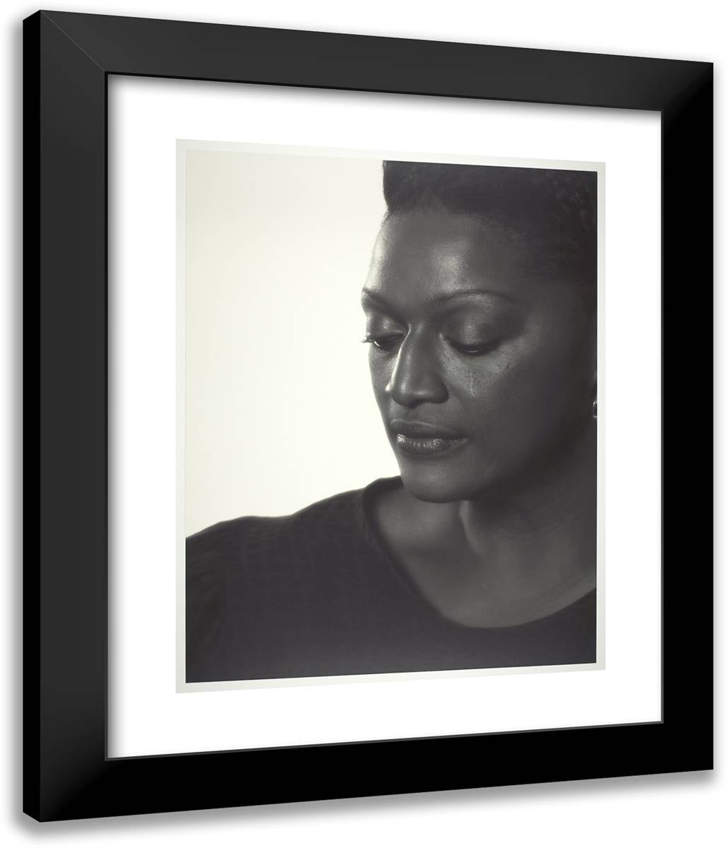 Jessye Norman 20x24 Black Modern Wood Framed Art Print Poster by Karsh, Yousuf