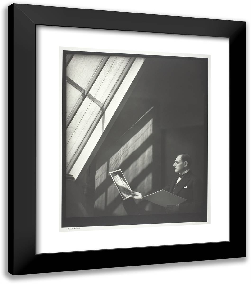 Johan Helders 20x23 Black Modern Wood Framed Art Print Poster by Karsh, Yousuf