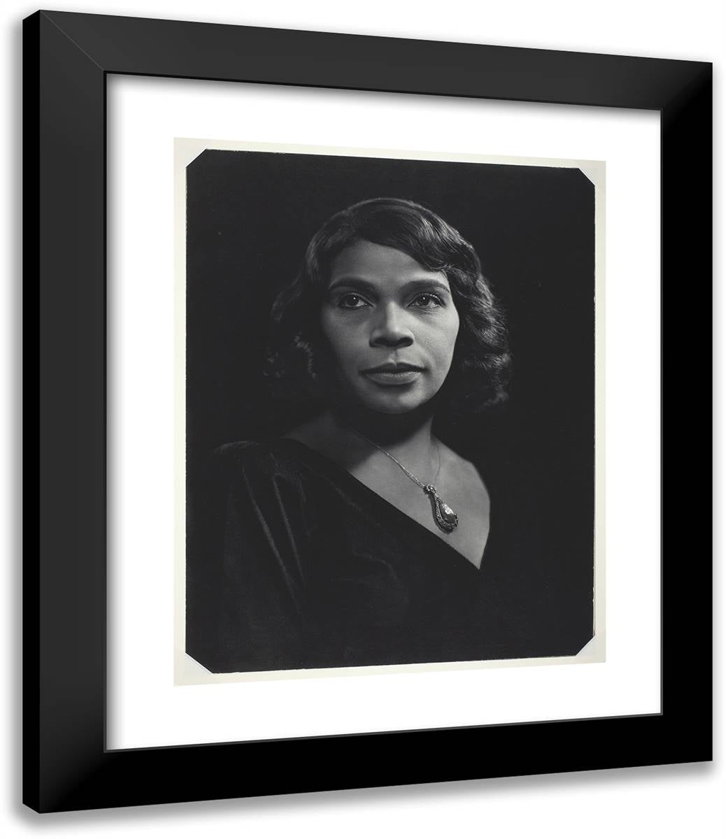 Marian Anderson 20x24 Black Modern Wood Framed Art Print Poster by Karsh, Yousuf