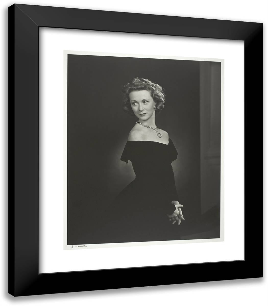 Moira Shearer 20x23 Black Modern Wood Framed Art Print Poster by Karsh, Yousuf