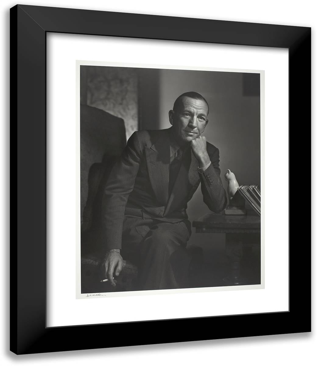 Noel Coward 20x23 Black Modern Wood Framed Art Print Poster by Karsh, Yousuf