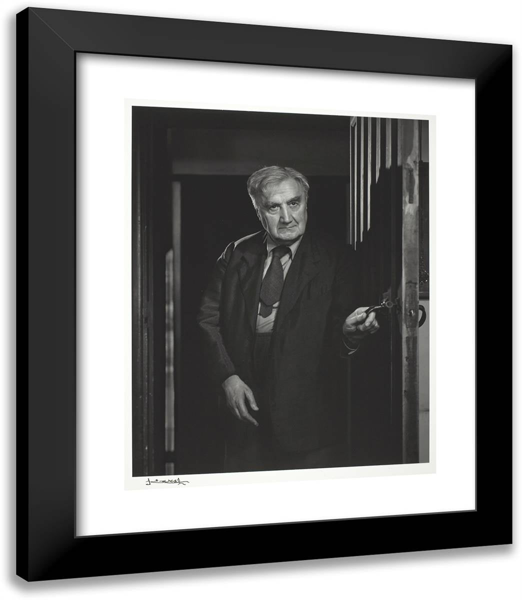Ralph Vaughan Williams 20x23 Black Modern Wood Framed Art Print Poster by Karsh, Yousuf