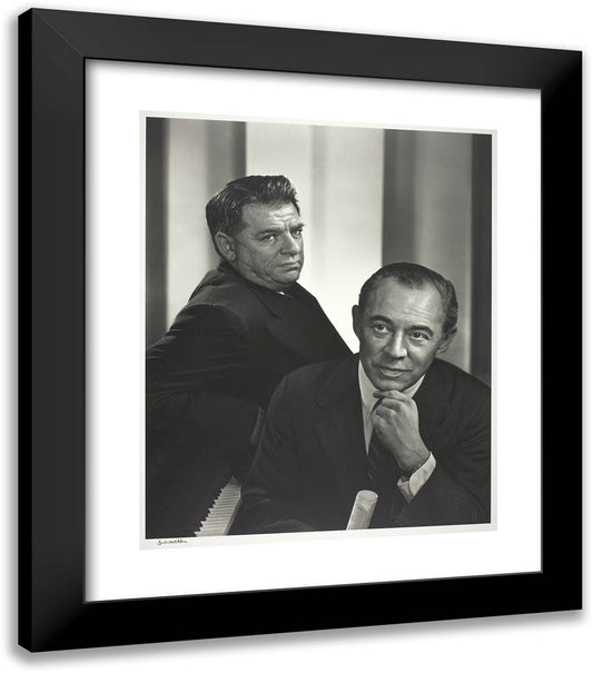 Richard Rogers and Oscar Hammerstein 20x23 Black Modern Wood Framed Art Print Poster by Karsh, Yousuf