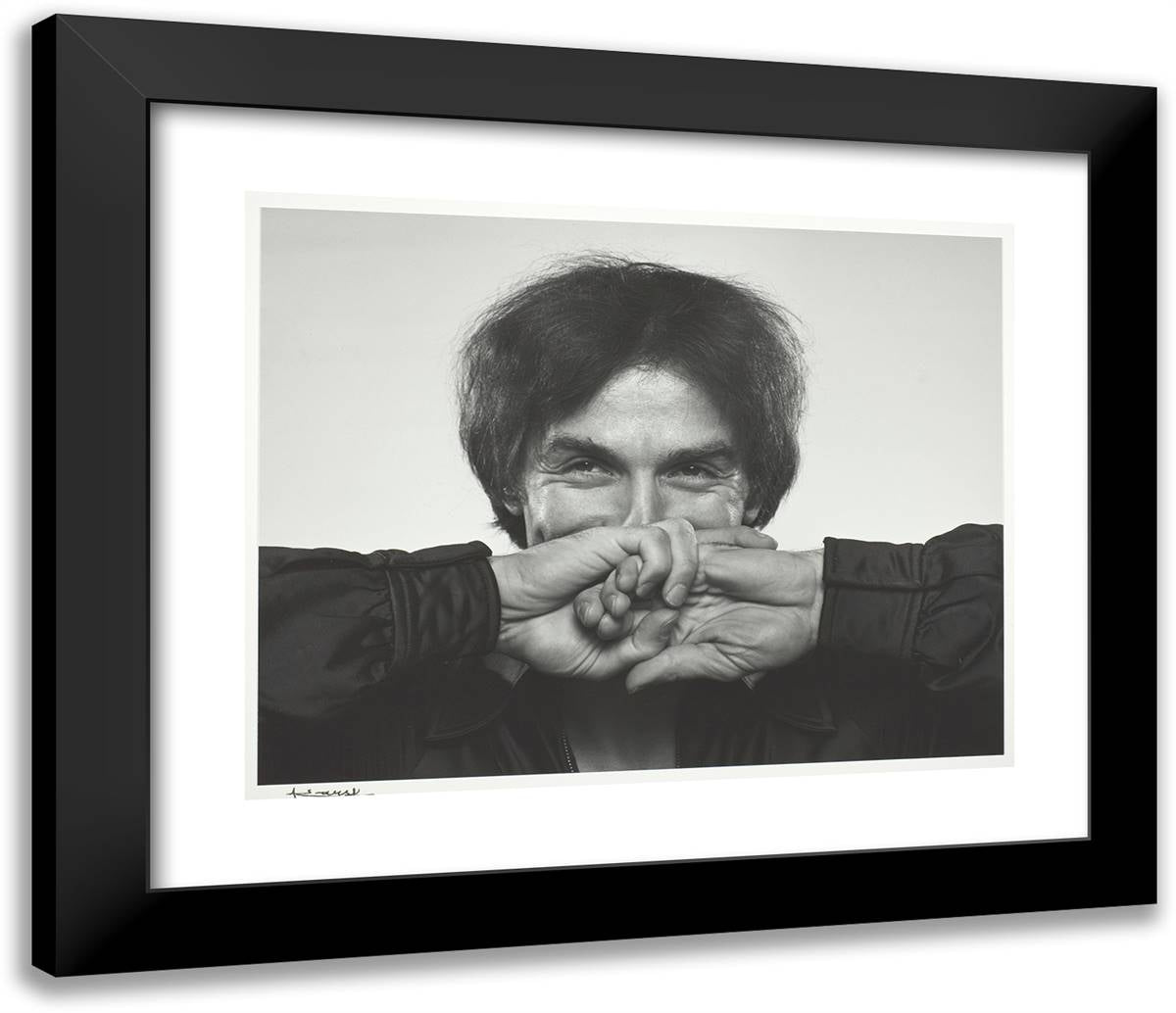 Rudolph Nureyev 23x20 Black Modern Wood Framed Art Print Poster by Karsh, Yousuf