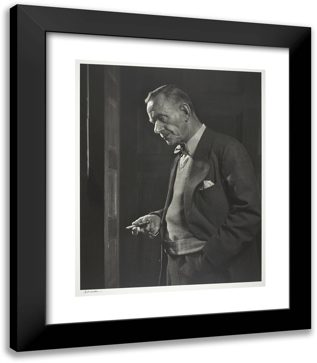Thomas Mann 20x23 Black Modern Wood Framed Art Print Poster by Karsh, Yousuf