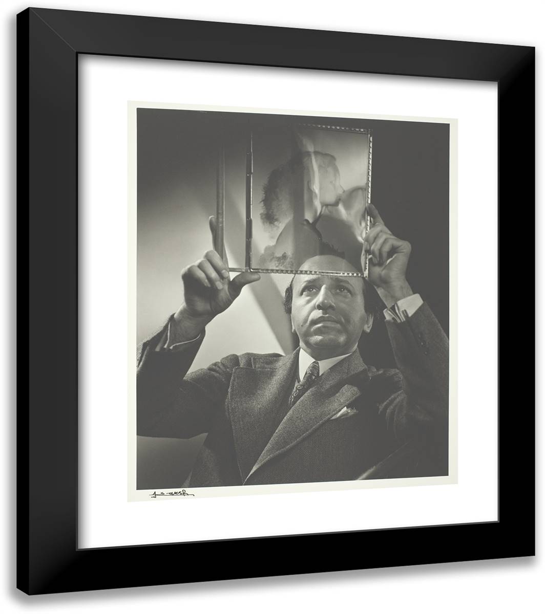 Yousuf Karsh 20x23 Black Modern Wood Framed Art Print Poster by Karsh, Yousuf