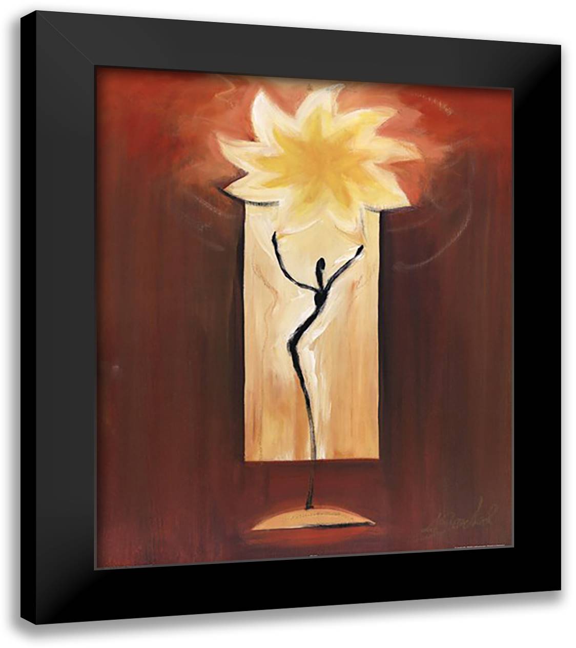 Sun Dance 20x24 Black Modern Wood Framed Art Print Poster by Gockel, Alfred