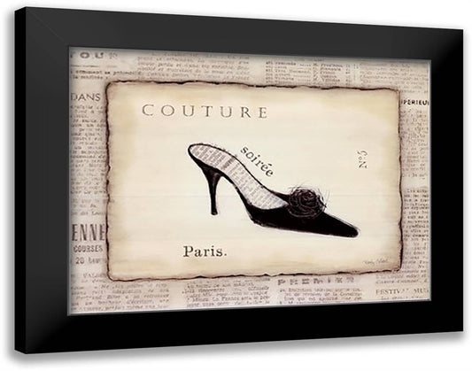 Couture 20x16 Black Modern Wood Framed Art Print Poster by Adams, Emily