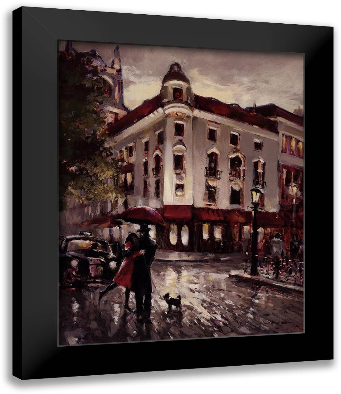 Welcome Embrace 11x13 Black Modern Wood Framed Art Print Poster by Heighton, Brent