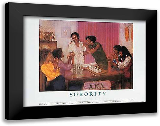 Sorority (Aka) 15x13 Black Modern Wood Framed Art Print Poster by Joysmith, Brenda