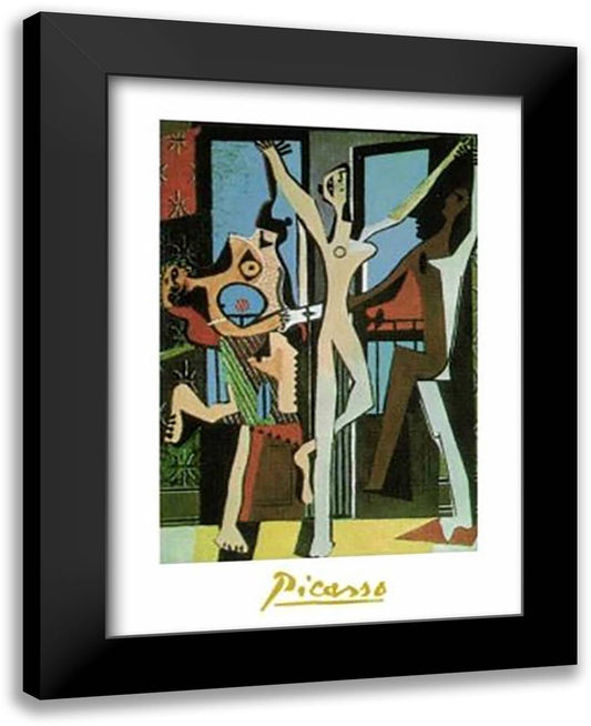 Dance 24x32 Black Modern Wood Framed Art Print Poster by Picasso, Pablo