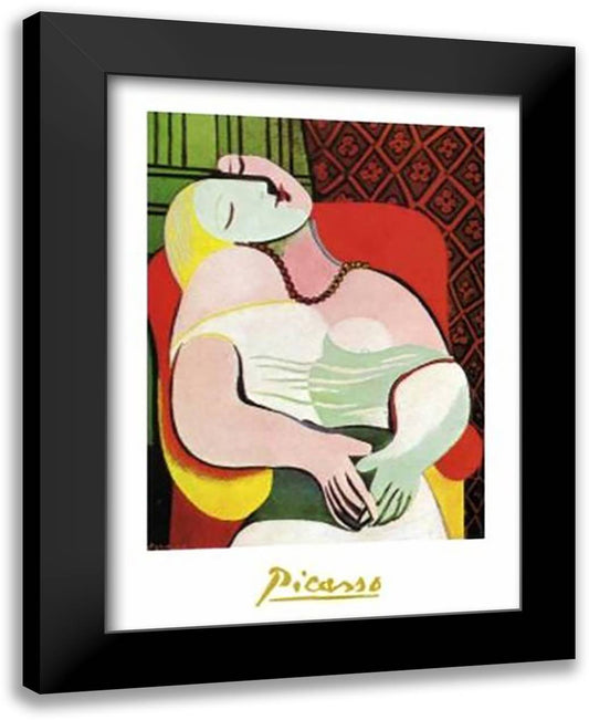 Dream 24x32 Black Modern Wood Framed Art Print Poster by Picasso, Pablo