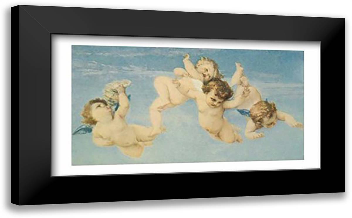Pinot Grigio 24x20 Black Modern Wood Framed Art Print Poster by Max, Louise