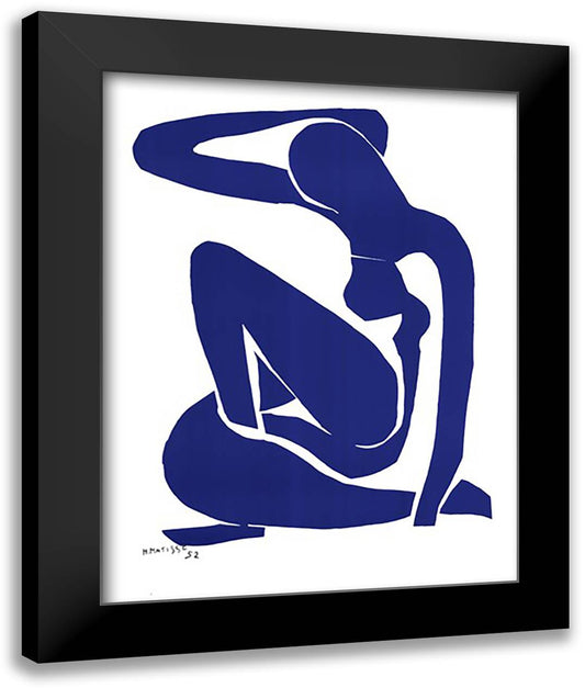 Nu Bleu I 28x36 Black Modern Wood Framed Art Print Poster by Matisse, Henri