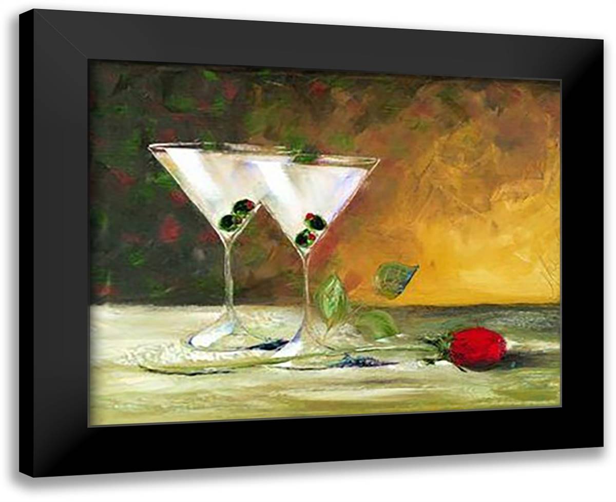 After Hours II 18x15 Black Modern Wood Framed Art Print Poster by Trick, Malenda