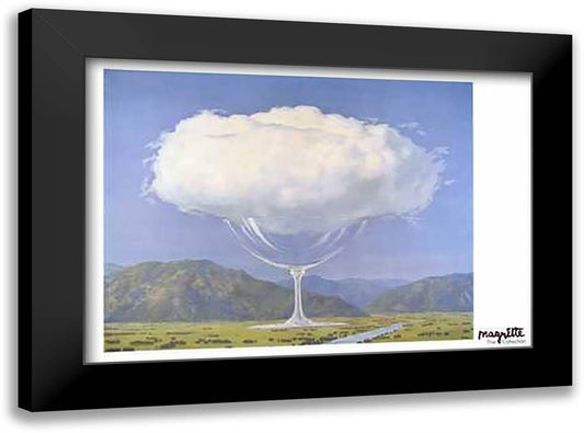 Corde Sensible 40x28 Black Modern Wood Framed Art Print Poster by Magritte, Rene