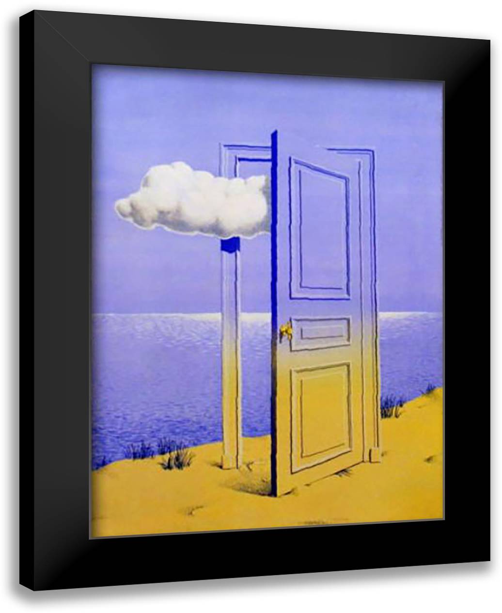 Victoire 24x32 Black Modern Wood Framed Art Print Poster by Magritte, Rene