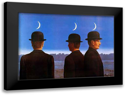 Chef-D'Oruvre 32x24 Black Modern Wood Framed Art Print Poster by Magritte, Rene