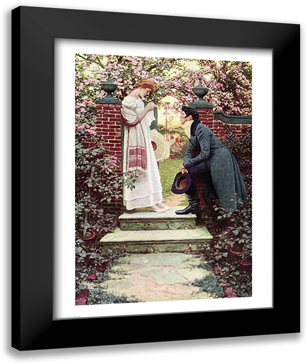 When All the World Seemed Young 22x28 Black Modern Wood Framed Art Print Poster by Pyle, Howard