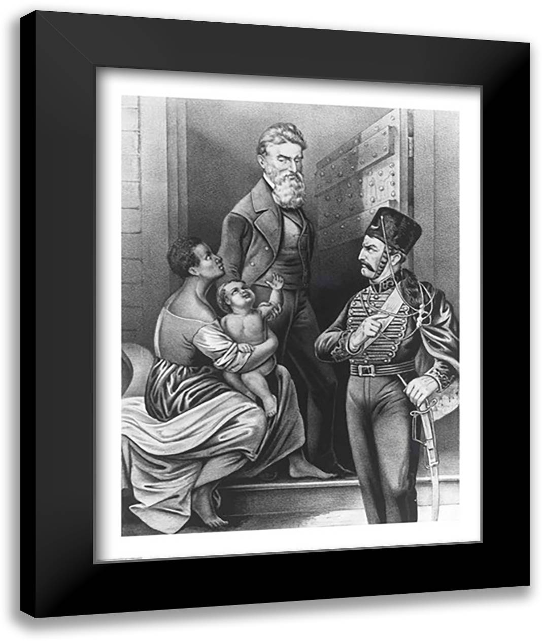 John Brown 22x28 Black Modern Wood Framed Art Print Poster