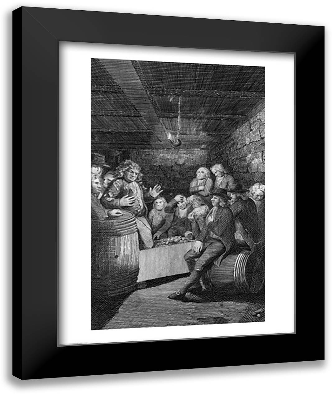 Tory Pandemonium 22x28 Black Modern Wood Framed Art Print Poster