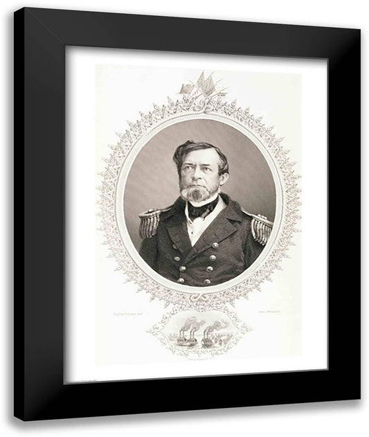 Commodore Andrew Hull Foote 22x28 Black Modern Wood Framed Art Print Poster