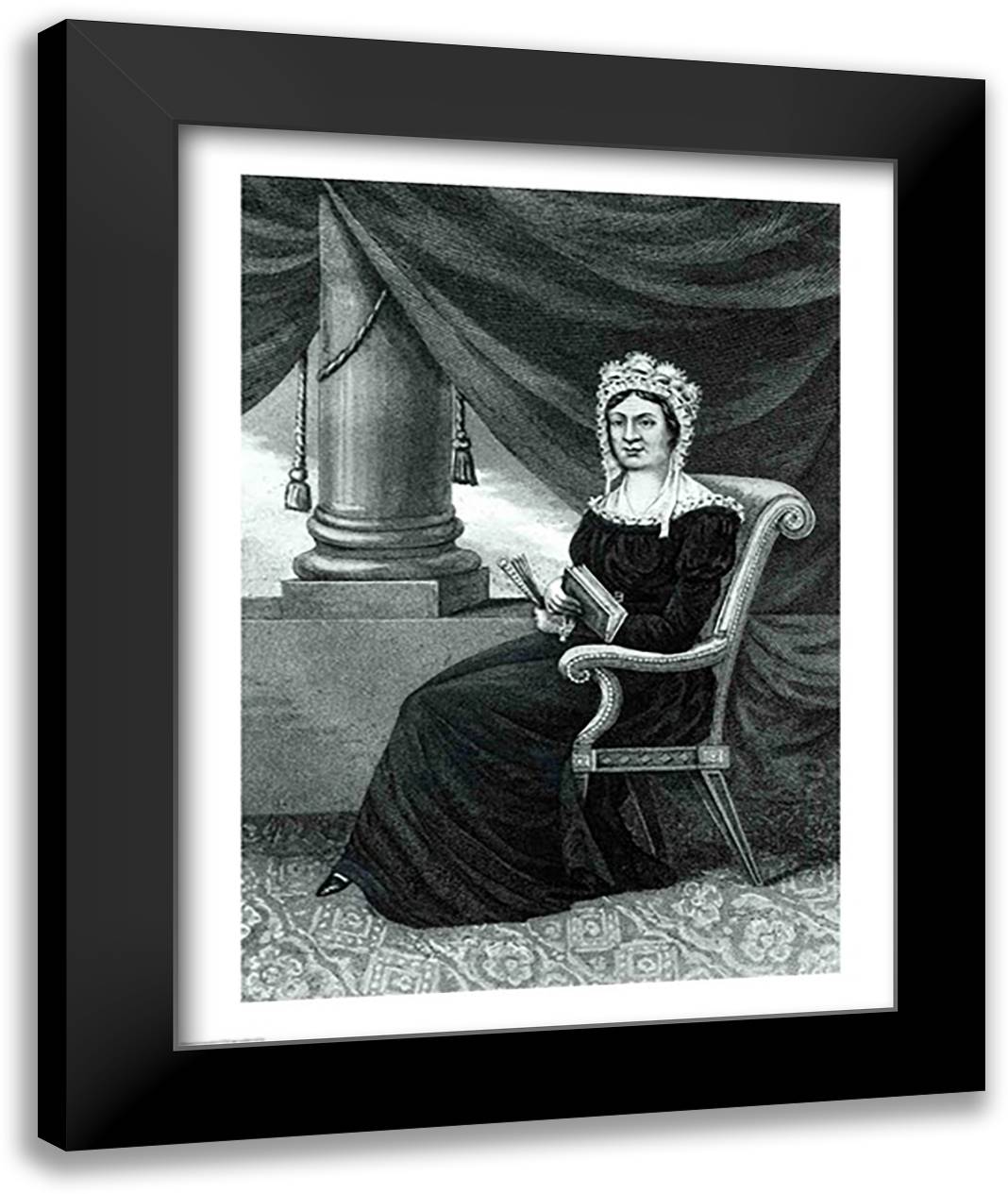 Mrs Rachel Jackson 22x28 Black Modern Wood Framed Art Print Poster