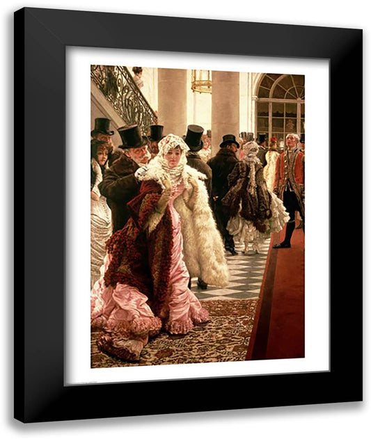 The Woman of Fashion 22x28 Black Modern Wood Framed Art Print Poster by Tissot, James