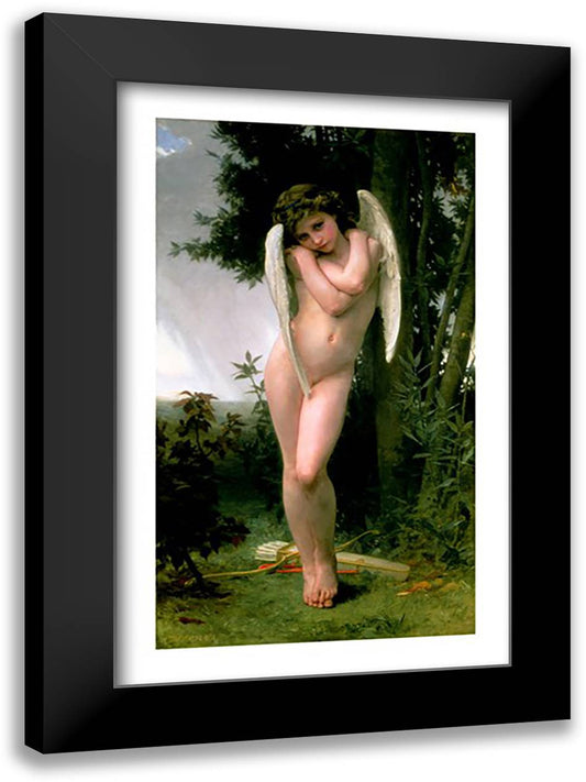 Cupidon, 1891 22x28 Black Modern Wood Framed Art Print Poster by Bouguereau, William Adolphe