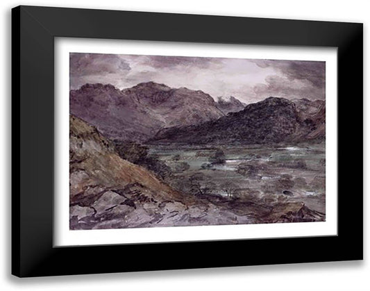 View in Borrowdale 28x22 Black Modern Wood Framed Art Print Poster by Constable, John