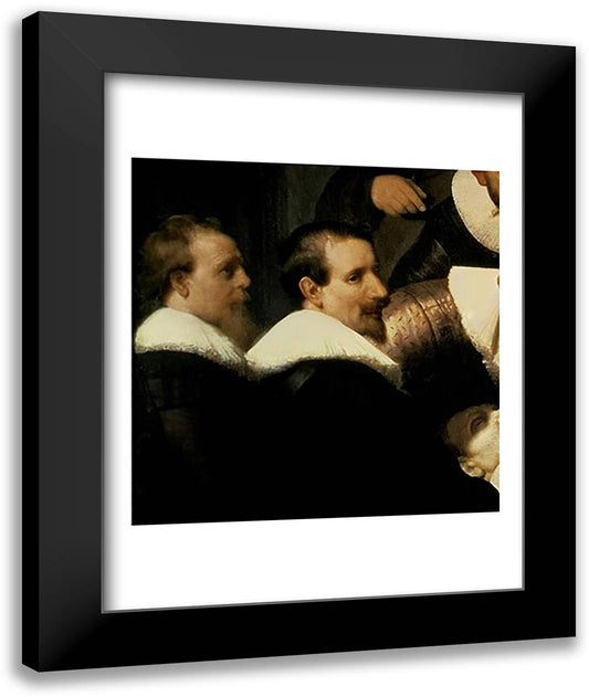 The Anatomy Lesson of Dr. Nicolaes Tulp, 1632 22x28 Black Modern Wood Framed Art Print Poster by Rembrandt