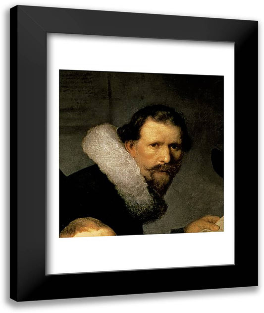 The Anatomy Lesson of Dr. Nicolaes Tulp, 1632 22x28 Black Modern Wood Framed Art Print Poster by Rembrandt