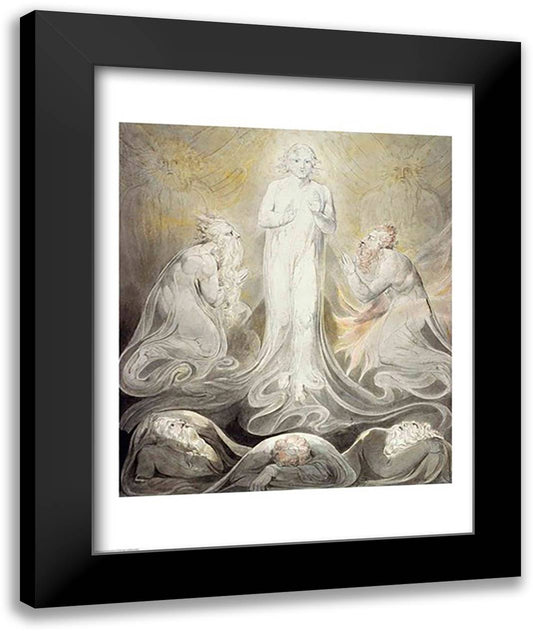 The Transfiguration 22x28 Black Modern Wood Framed Art Print Poster by Blake, William