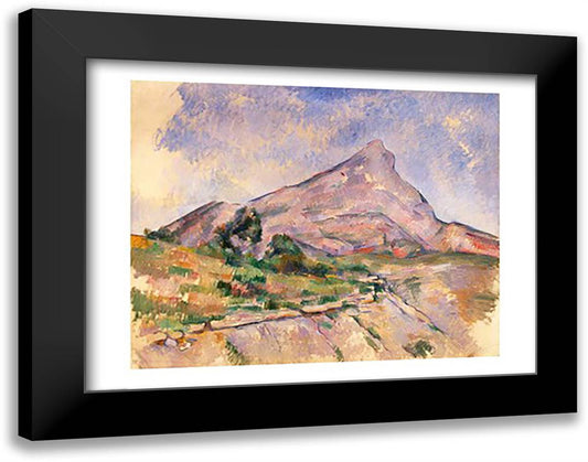 Mont Sainte-Victoire, 1897-98 28x22 Black Modern Wood Framed Art Print Poster by Cezanne, Paul