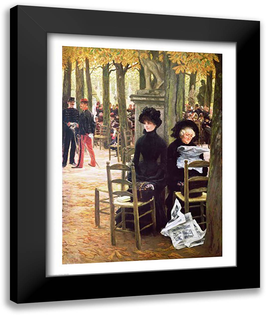 Without a Dowry 22x28 Black Modern Wood Framed Art Print Poster by Tissot, James