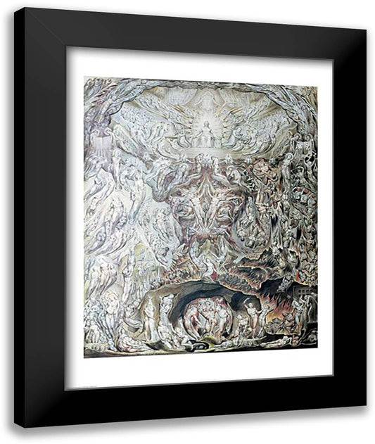 Last Judgement 22x28 Black Modern Wood Framed Art Print Poster by Blake, William