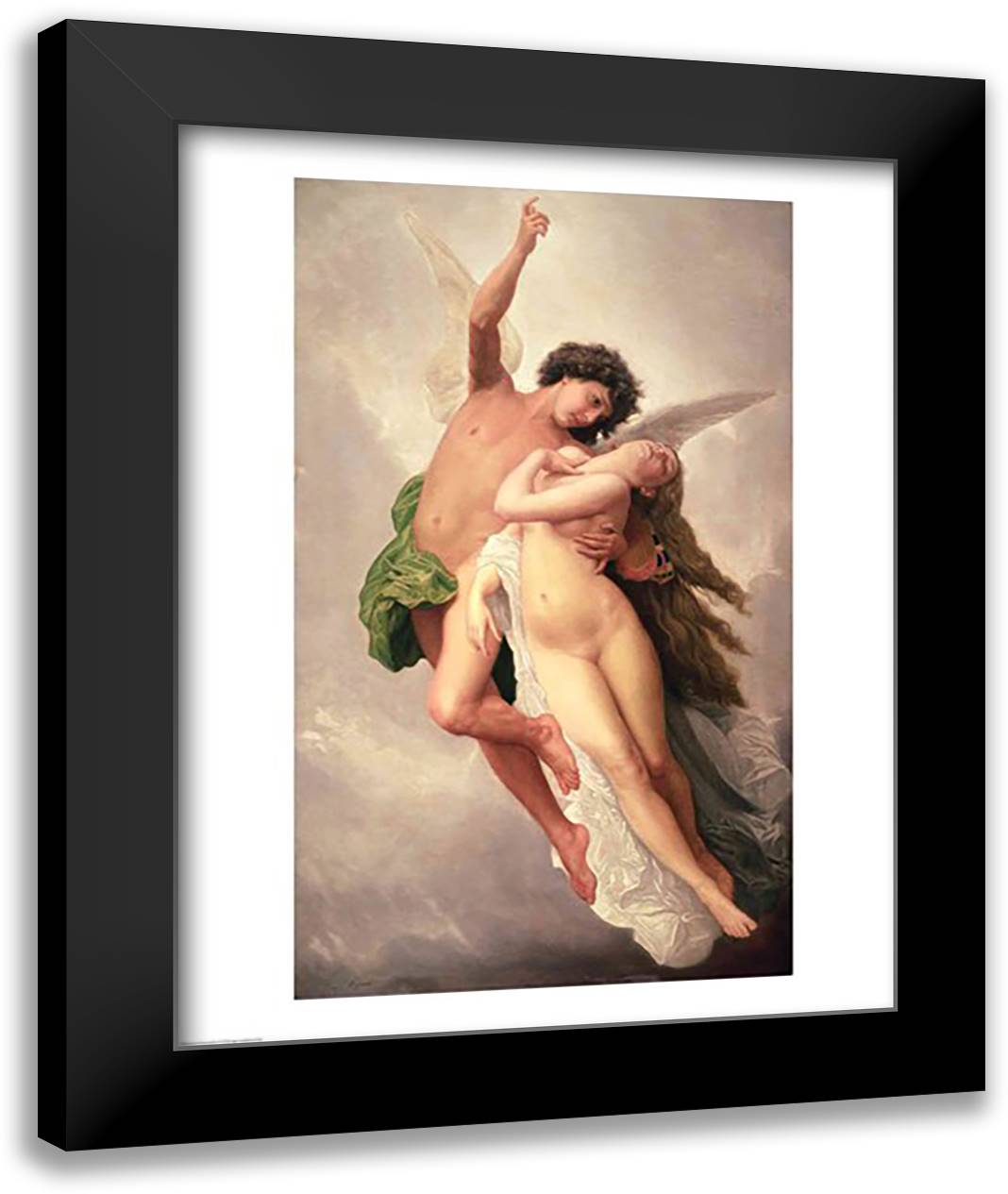 The Abduction of Psyche 22x28 Black Modern Wood Framed Art Print Poster by Signol, Emile